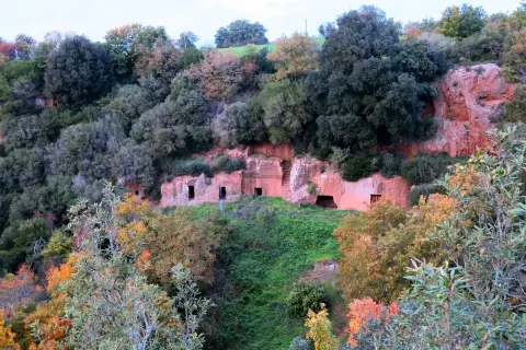Antiche tombe etrusche scavate nella roccia, un luogo suggestivo da scoprire a Bleracosa vedere.