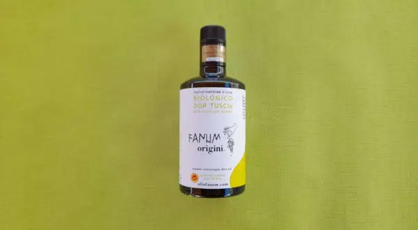 Olio viterbo biologico DOP Tuscia, monocolturale Canino, estratto a freddo.
